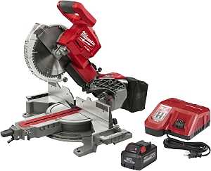 Milwaukee M18 FUEL 2734-21 Dual Bevel Sliding Compound Miter Saw, Battery, 10 in Dia Blade, 4000 rpm Speed