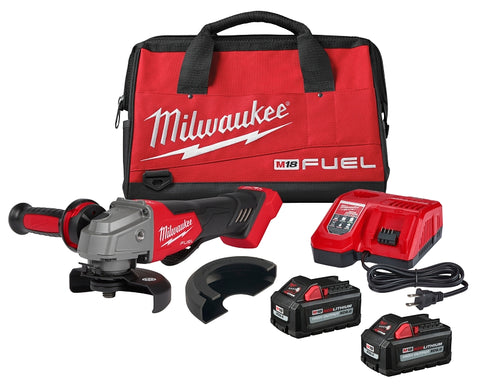 Milwaukee M18 FUEL 2880-22 Angle Grinder Kit, Battery Included, 18 V, 6 Ah, 5/8-11 Spindle, 4-1/2, 5 in Dia Wheel