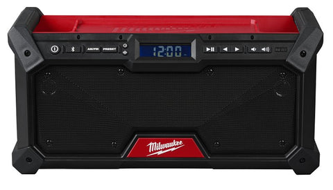 Milwaukee 2952-20 Jobsite Radio, Tool Only, 18-Channel, Bluetooth, 120 ft range