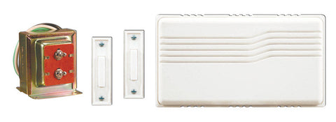Heath Zenith White Wired Door Chime Kit