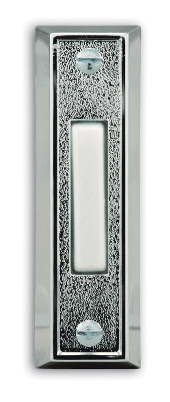 Heath Zenith Silver Wired Pushbutton Doorbell