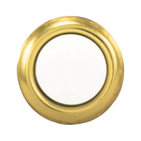 Heath Zenith Polished Brass Wired Pushbutton Doorbell