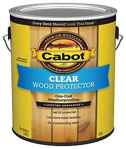 Cabot 140.0002101.007 Wood Protector, Liquid, Clear, 1 gal, Pack of 4