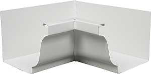 Amerimax 27201 Gutter Miter, Aluminum, White