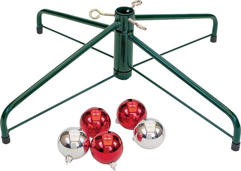 Jack-Post Traditions 95-2464 Artificial Tree Stand, Steel, Green/Red, Powder-Coated