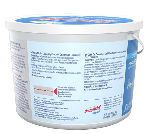 DampRid FG50FFESB Moisture Absorber, 2 lb, Bucket, Pellet, Odorless, Pack of 2
