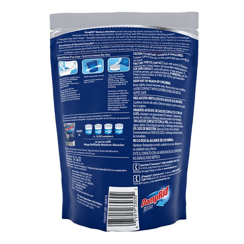 DampRid FG30PLSB Moisture Absorber Refill, 44 oz, Bag, Pure Linen, Pack of 3