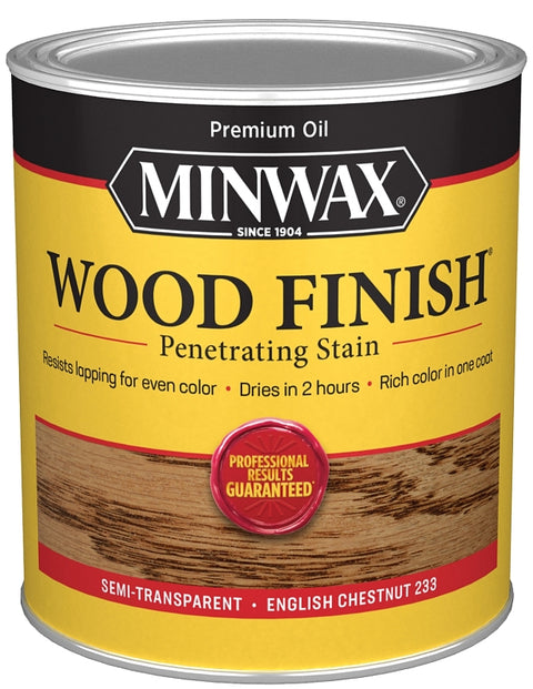 Minwax 700444444 Wood Stain, English Chestnut, Liquid, 1 qt, Can