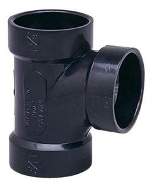 IPEX 027060 Sanitary Pipe Tee, 3 x 3 x 2 in, Hub, ABS, SCH 40 Schedule ...