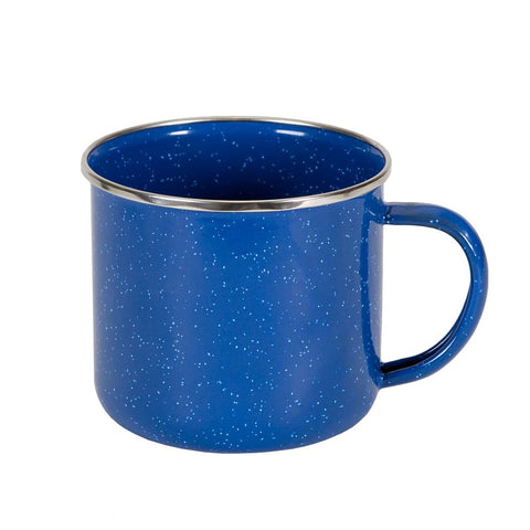Stansport 15995 Coffee Mug, 22 oz Capacity, Blue, Enamel, Pack of 4