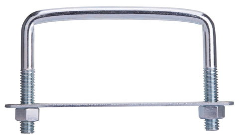 ProSource LR354 U-Bolt, 3/8 in Thread, 1-1/2 in L Thread, Steel, Zinc, Pack of 10