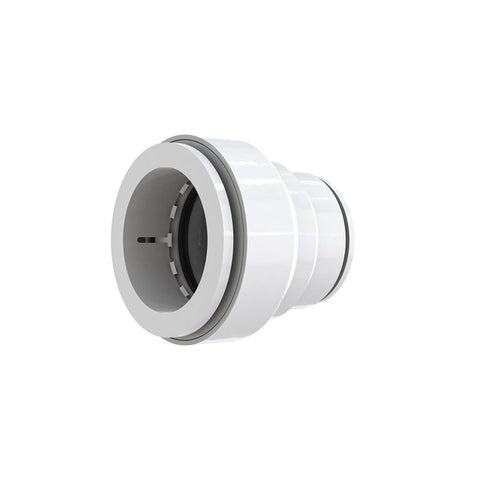 Insta-Plumb 96IPK Trap Pipe Adapter, 1-1/4 in, Push-To-Connect, Plastic, White