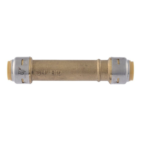 SharkBite Max Series UR3008A Pipe Coupling, 1/2 in, Brass, 250 psi Pressure