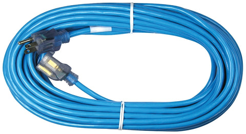 PowerZone ORCW511630 Extension Cord, 16 AWG Cable, 5-15P Grounded Plug, 5-15R Grounded Receptacle, 50 ft L, 125 V