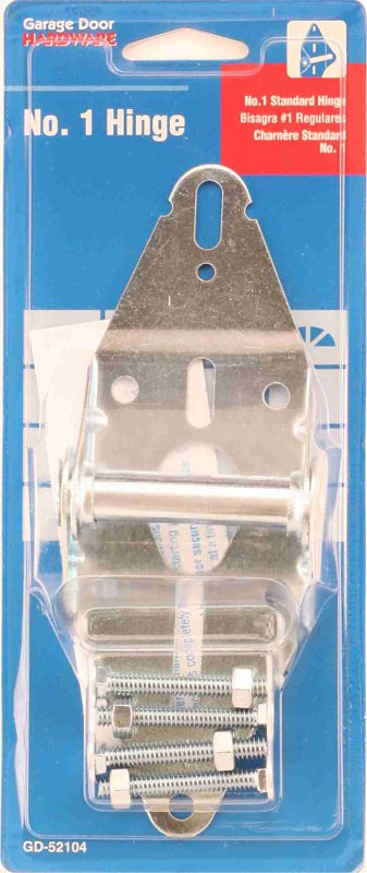 Prime-Line GD 52104 Garage Door Hinge, 3 in W Dimensions, 7/16 in Dia Pin, Steel, Galvanized, Non-Removable Pin