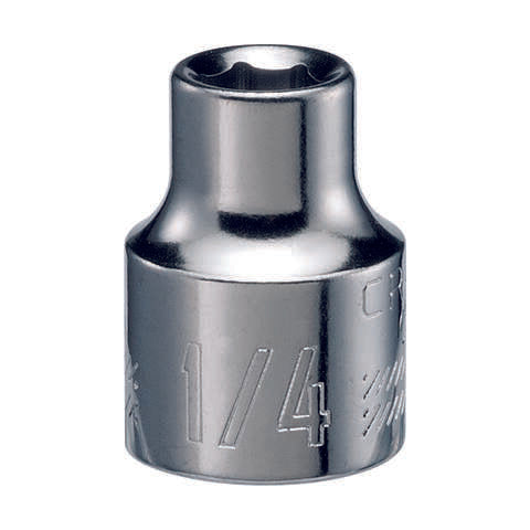 Craftsman 1/4 in. X 3/8 in. drive SAE 6 Point Standard Shallow Socket 1 pc