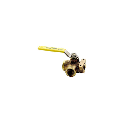 1/2″ 3-Way Bronze Diverter Valve
