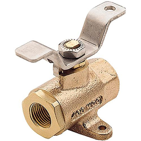 Bronze Ball Type Fuel Shut-Off Valve, 3/8″