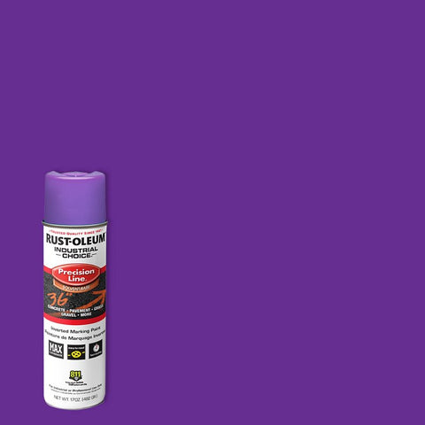 Industrial Choice Precision Line 1669838V Inverted Marking Paint, Flat, Fluorescent Purple, 17 oz