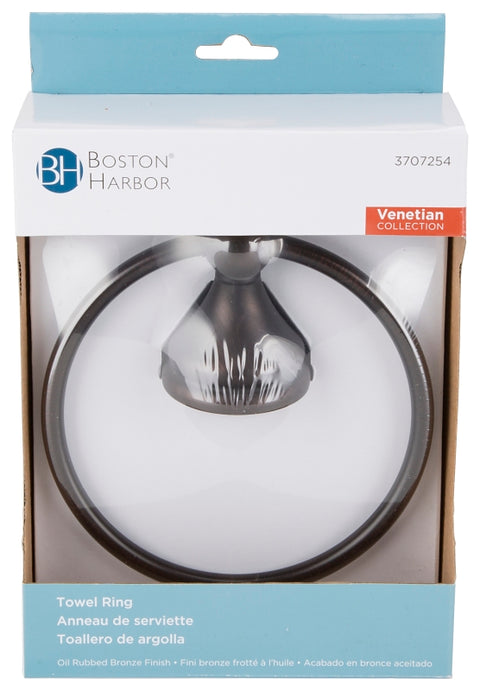 Boston Harbor L5060-50-103L Towel Ring, 6 in Dia Ring, Wall