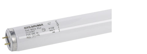 Sylvania 24472 Fluorescent Bulb, 4100 K Color Temp, Cool White, 1850 Lumens, 40 W, 1.591 in Dia x 48 in L Dimensions, Pack of 30