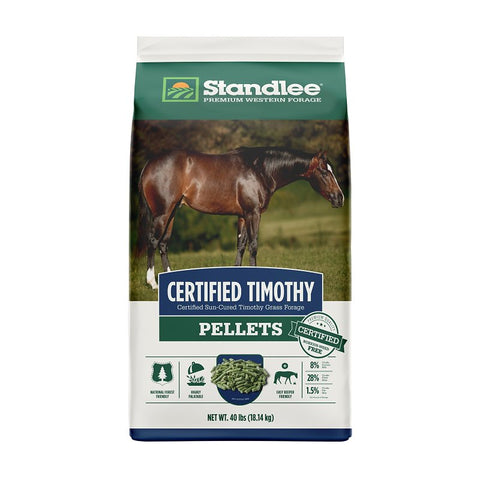 Standlee 1275-30111 Timothy Grass Feed, Pellet, 40 lb