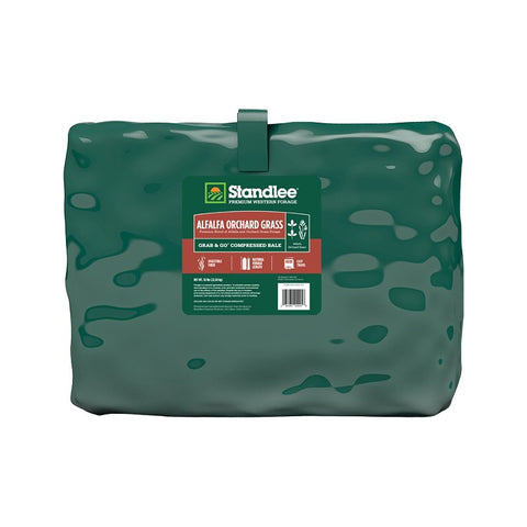 Standlee Premium Alfalfa 1500-20021-0-0 Horse Supplement, Compressed Bale, 50 lb Bale
