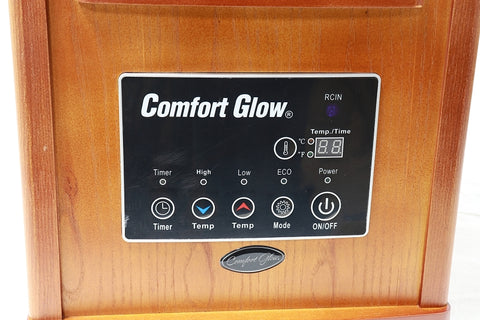 Comfort Glow QEH1500 Electric Heater, 15 A, 120 V, 1500 W, 5120 Btu, 1000 sq-ft Heating Area, Remote Control