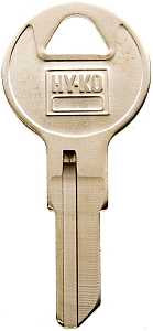 Hy-Ko 11010IL9 Key Blank, Brass, Nickel, For: Illinois Cabinet, House Locks and Padlocks, Pack of 10