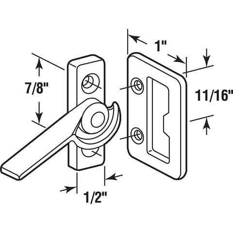 Prime-Line F2511 Cam Latch, Zinc