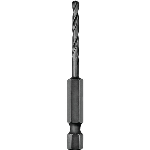 DEWALT DD5132 Impact Drill Bit, 1/2 in Dia, 4 in OAL, Spiral Flute, 1/4 in Dia Shank, Hex Shank