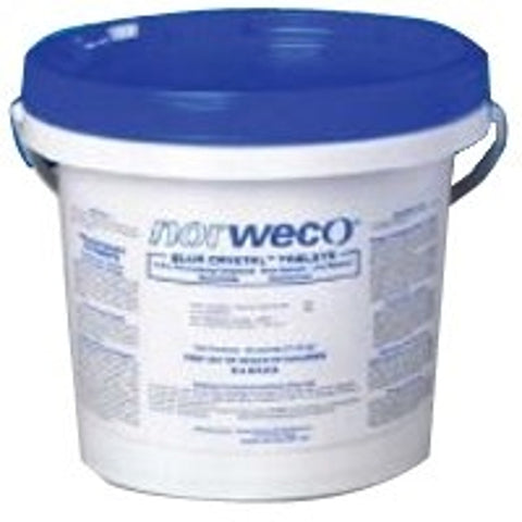 Norweco FSB50009 Wastewater Disinfectant Tab, Solid, Blue/White, Slight Chlorine, 10 lb
