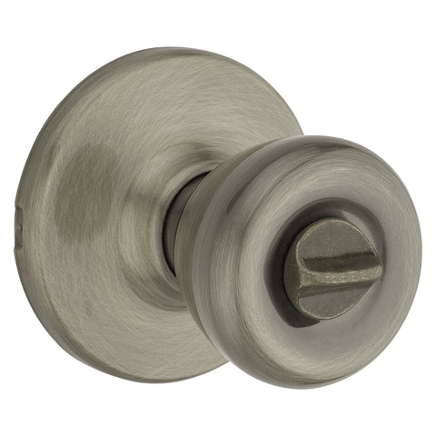 Kwikset 300T5RCLRCSBX Privacy Door Knob, Antique Brass