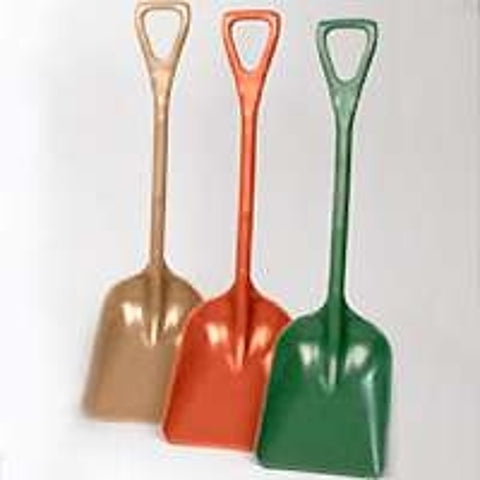 Poly Pro Tools P6981R Scoop Shovel, 11 in W Blade, 14 in L Blade, Polymer Blade, Polymer Handle, D Grip Handle