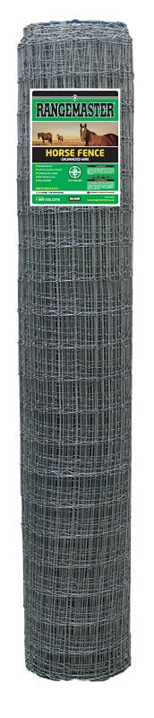 Rangemaster 6793 Horse Fence, 2 x 4 in Stay Spacing, 100 ft L, 60 in H, Galvanized