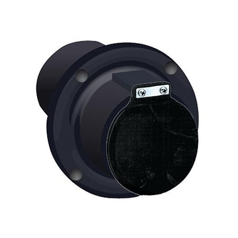 4″ Exhaust Thru-Hull, Black w/Flapper