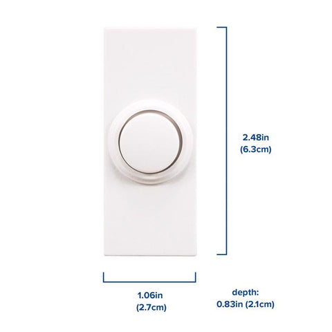 Heath Zenith White Plastic Wireless Pushbutton Doorbell – Shell Lumber ...