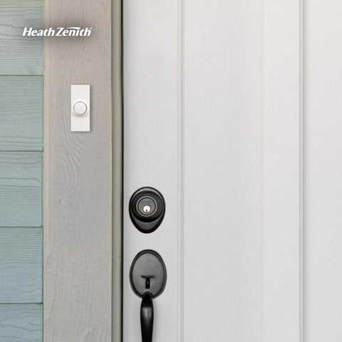 Heath Zenith White Plastic Wireless Pushbutton Doorbell – Shell Lumber ...