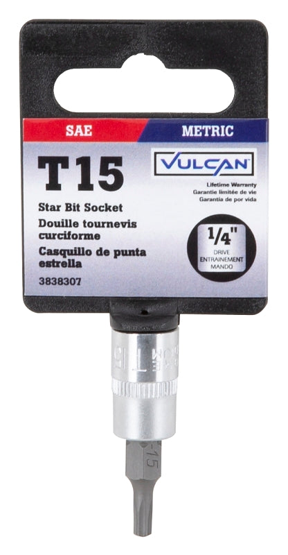 Vulcan 55050027SD Star Bit Socket, T15 Tip, Chrome – Shell Lumber and ...