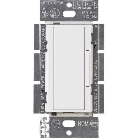 Lutron Maestro White 600 W Dual Control Dimmer Switch 1 pk