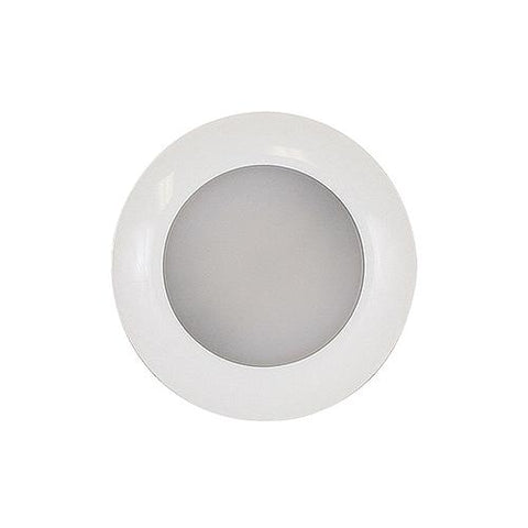 Scandvik 41673P S3 Surface Mount LED Downlight w/White Bezel, Warm White / Blue