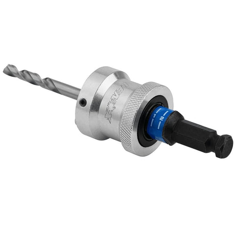 Lenox SNAP-BACK LXAH9912PBM Quick Change Hole Saw Arbor, 1/2 in Shank, 1-1/4 to 6 in Dia Bit, Hex Shank
