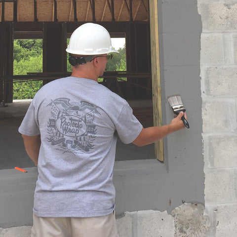 Protecto Wrap CMU100 Water-Resistant Membrane, Liquid, Gray/Tan