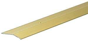 Frost King H1591FB6 Carpet Bar, 6 ft L, 2 in W, Fluted Surface, Aluminum, Gold, Satin