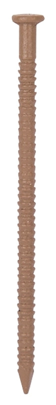 ProSource NTP-088-PS Panel Nail, 15D, 1-5/8 in L, Steel, Painted, Flat Head, Ring Shank, Oak, 171 lb, Pack of 5