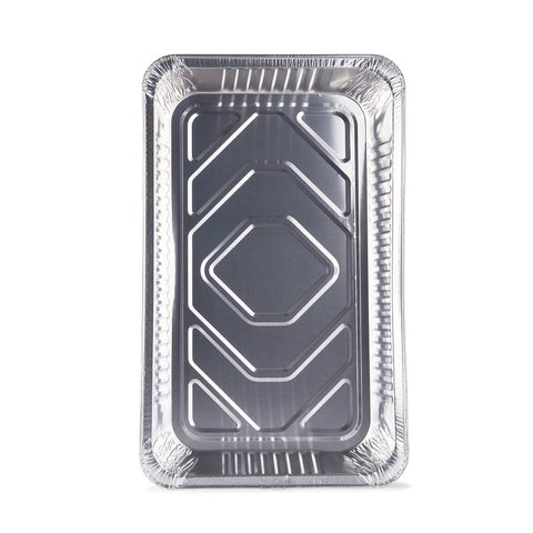 Glad BBP21178 Disposable Steam Pan, Aluminum, Silver, 20-1/2 in L, 12-1/2 in W, 2-3/4 in H, Dishwasher Safe: No, Pack of 24