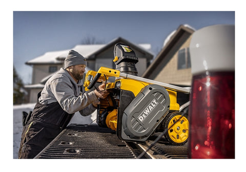 DEWALT 32AA2A0DB38 Snow Blower Kit, Battery Included, 60 V, 4 Ah, Lithium-Ion, 1-Stage, 21 in W Cleaning, 40 ft Throw