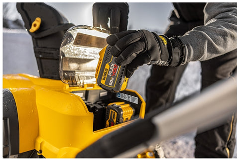 DEWALT 32AA2A0DB38 Snow Blower Kit, Battery Included, 60 V, 4 Ah, Lithium-Ion, 1-Stage, 21 in W Cleaning, 40 ft Throw