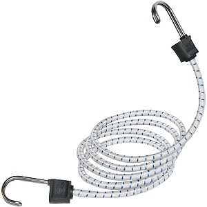Keeper Twin Anchor 06280 Bungee Cord, 48 in L, Rubber, Hook End