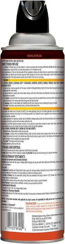 Hot Shot HG-97402 Spider and Scorpion Killer, Liquid, Sprayer Application, Indoor, Outdoor, 16 oz Aerosol Can